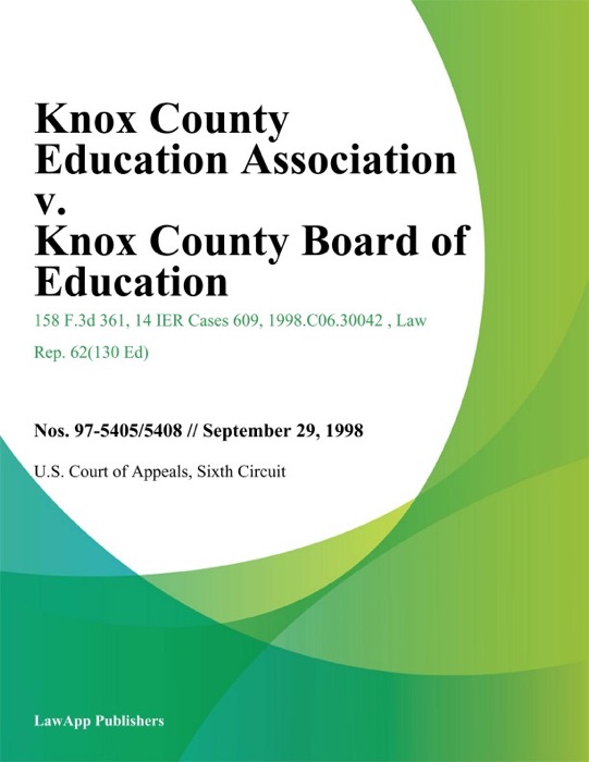 Knox County Education Association V. Knox County Board Of Education