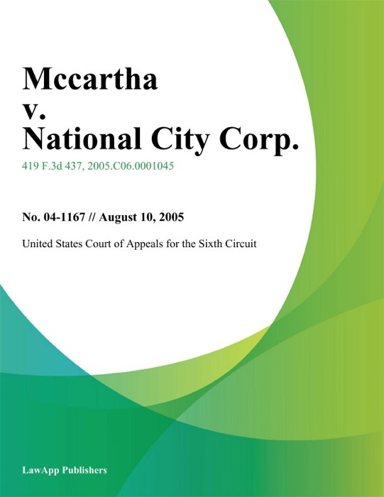 Mccartha v. National City Corp.