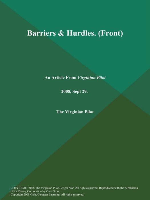 Barriers & Hurdles (Front)
