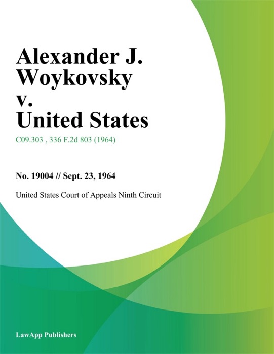 Alexander J. Woykovsky v. United States