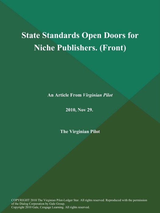 State Standards Open Doors for Niche Publishers (Front)