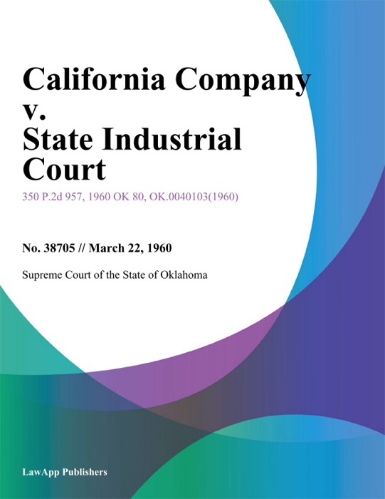 California Company v. State Industrial Court