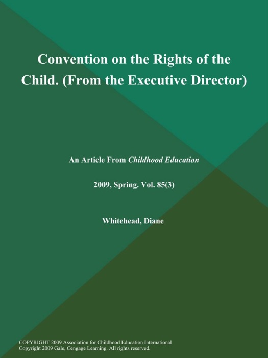 Convention on the Rights of the Child (From the Executive Director)