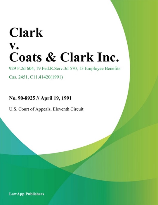 Clark V. Coats & Clark Inc.