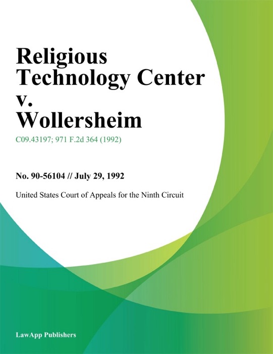 Religious Technology Center v. Wollersheim