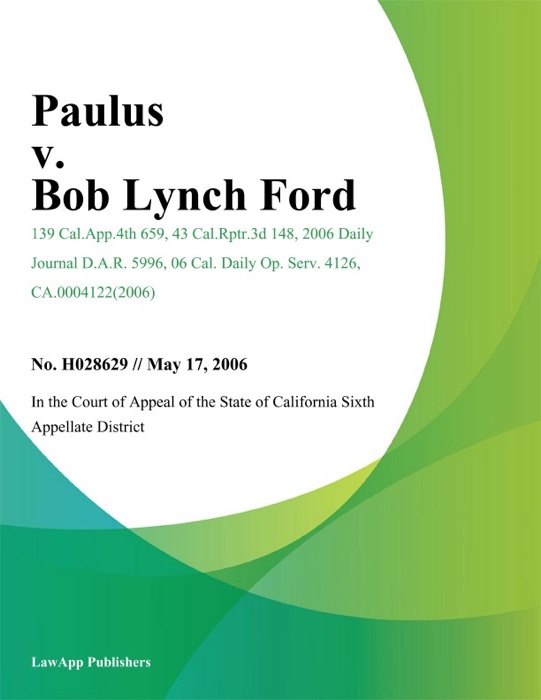 Paulus v. Bob Lynch ford