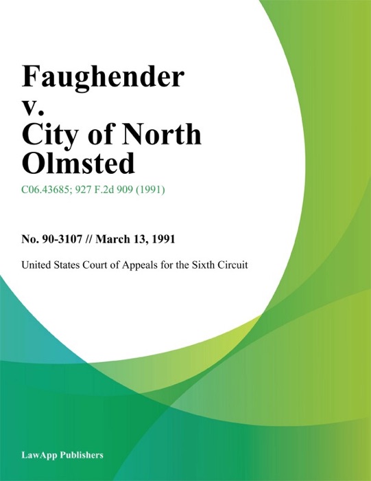 Faughender V. City Of North Olmsted