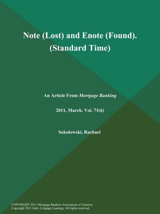 Note (Lost) and Enote (Found) (Standard Time)