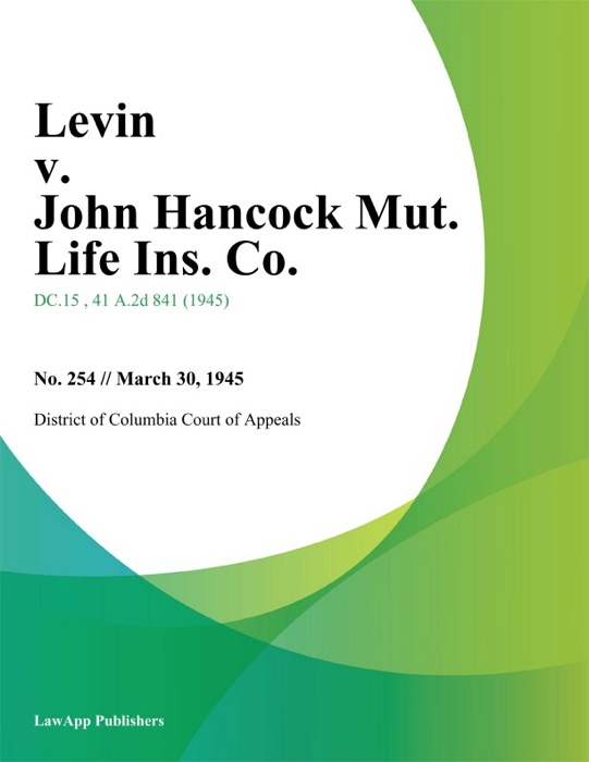 Levin v. John Hancock Mut. Life Ins. Co.