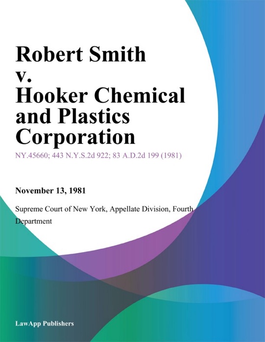 Robert Smith v. Hooker Chemical And Plastics Corporation