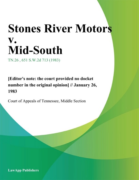 Stones River Motors v. Mid-South
