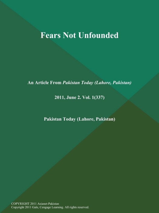 Fears Not Unfounded