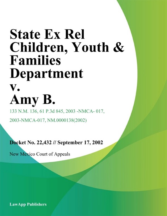 State ex rel Children, Youth & Families Department v. Amy B.