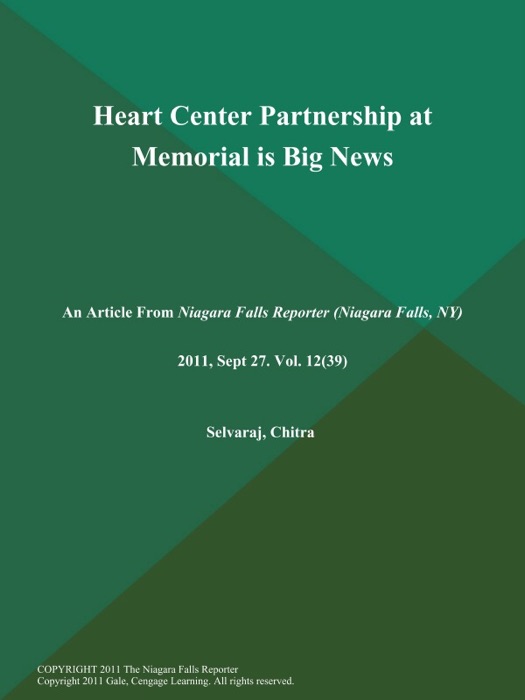 Heart Center Partnership at Memorial is Big News