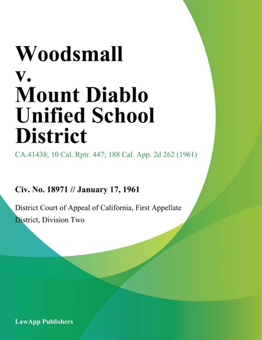 Woodsmall v. Mount Diablo Unified School District