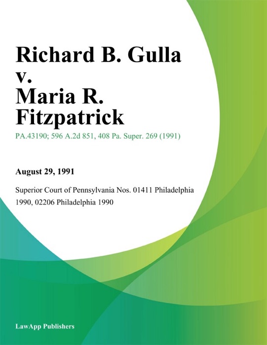 Richard B. Gulla v. Maria R. Fitzpatrick