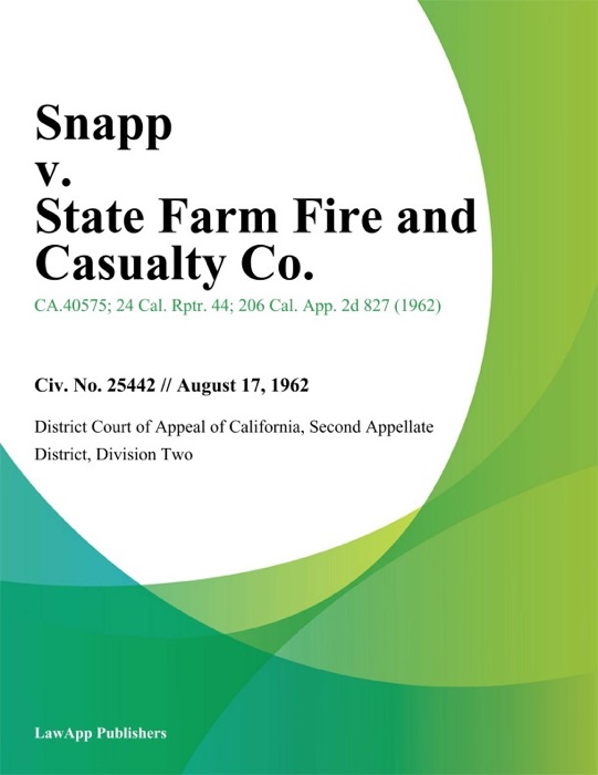 Snapp v. State Farm Fire and Casualty Co.