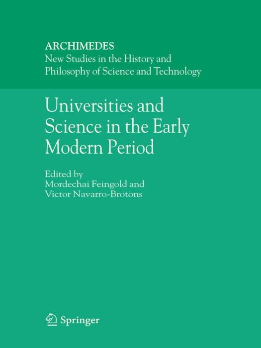 Universities and Science in the Early Modern Period