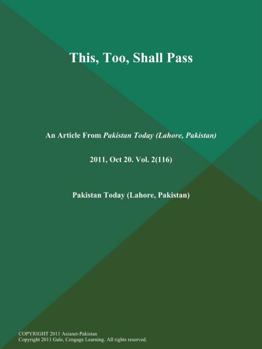This, Too, Shall Pass