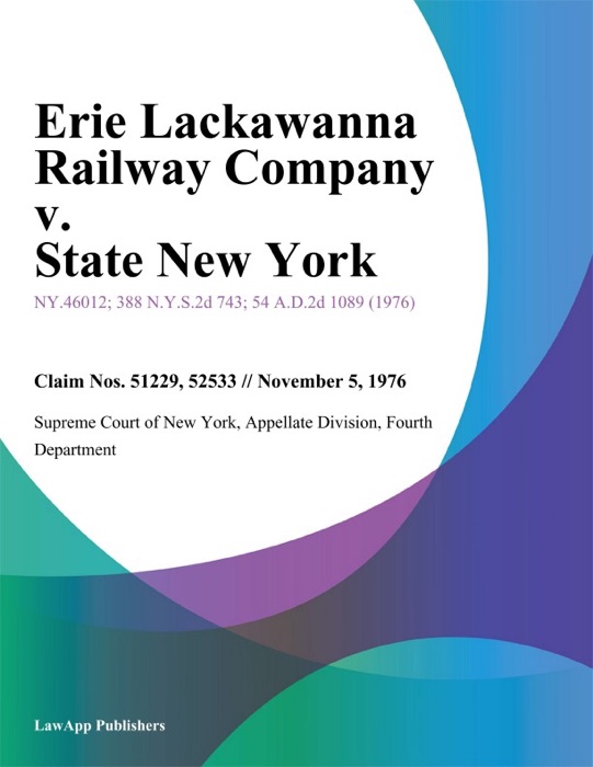 Erie Lackawanna Railway Company v. State New York