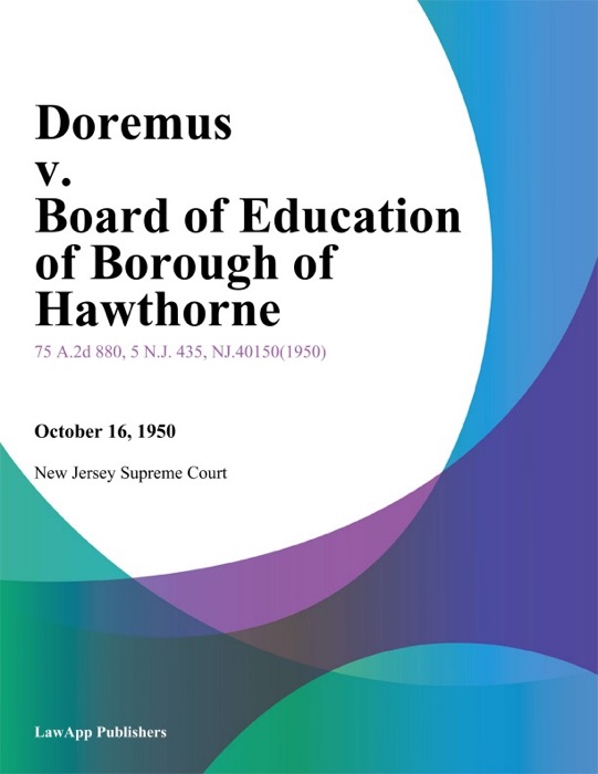 Doremus v. Board of Education of Borough of Hawthorne