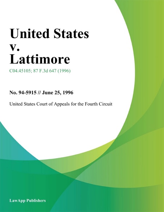 United States V. Lattimore