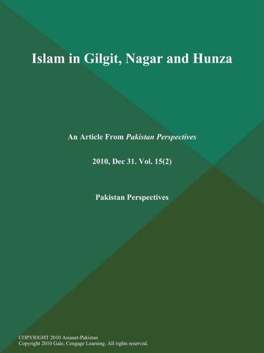 Islam in Gilgit, Nagar and Hunza