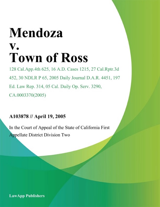 Mendoza v. Town of Ross