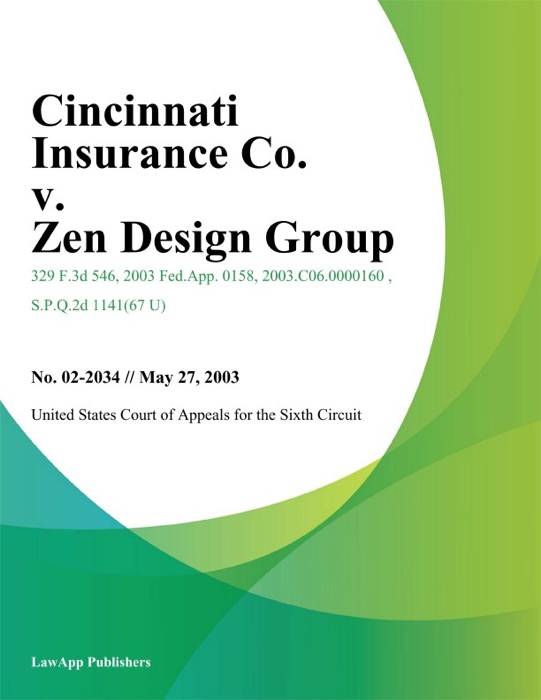 Cincinnati Insurance Co. V. Zen Design Group