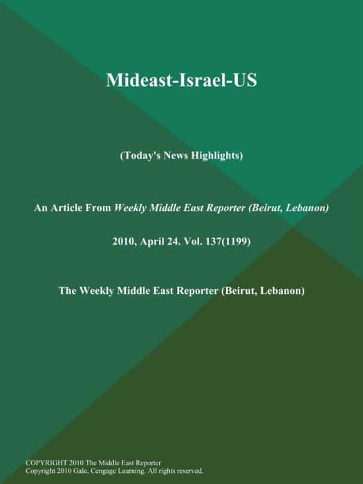 Mideast-Israel-US (Today's News Highlights)