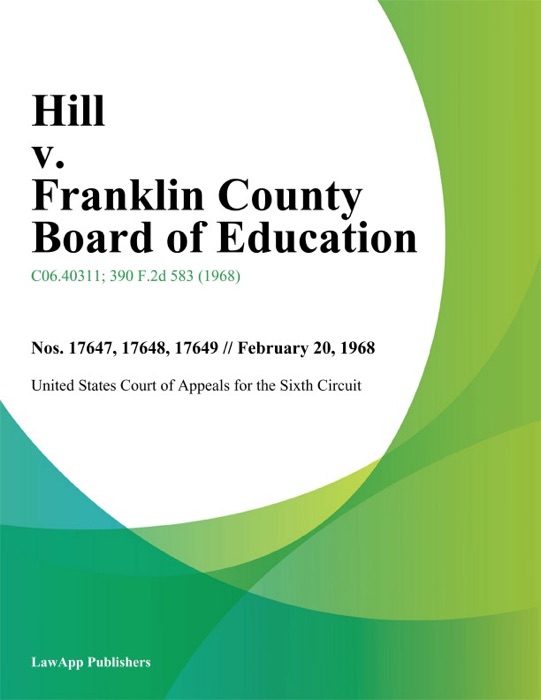 Hill v. Franklin County Board of Education