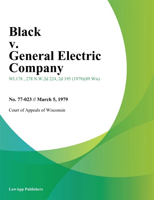 Black v. General Electric Company