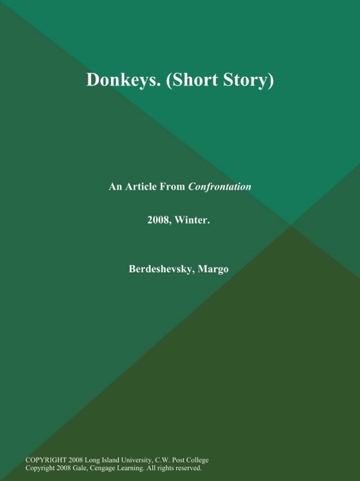 Donkeys (Short Story)