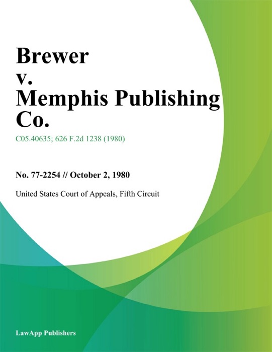 Brewer v. Memphis Publishing Co.