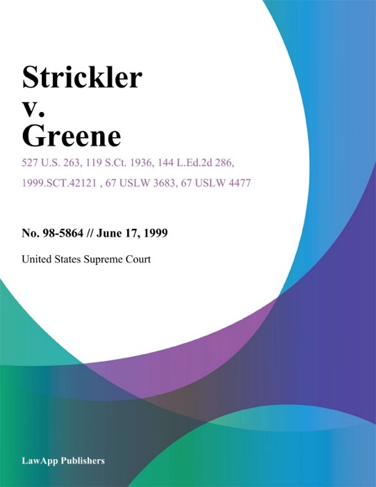 Strickler V. Greene