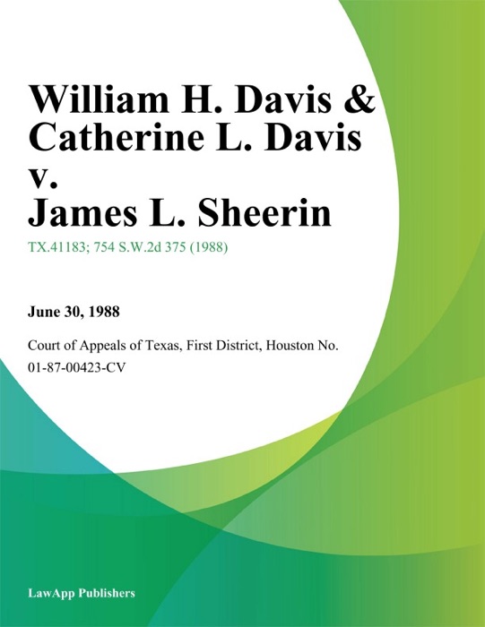 William H. Davis & Catherine L. Davis v. James L. Sheerin