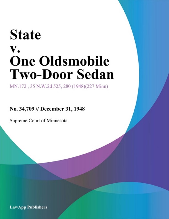 State v. One Oldsmobile Two-Door Sedan