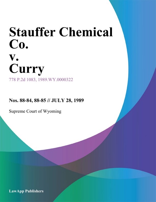 Stauffer Chemical Co. v. Curry