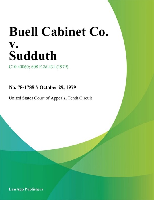 Buell Cabinet Co. V. Sudduth