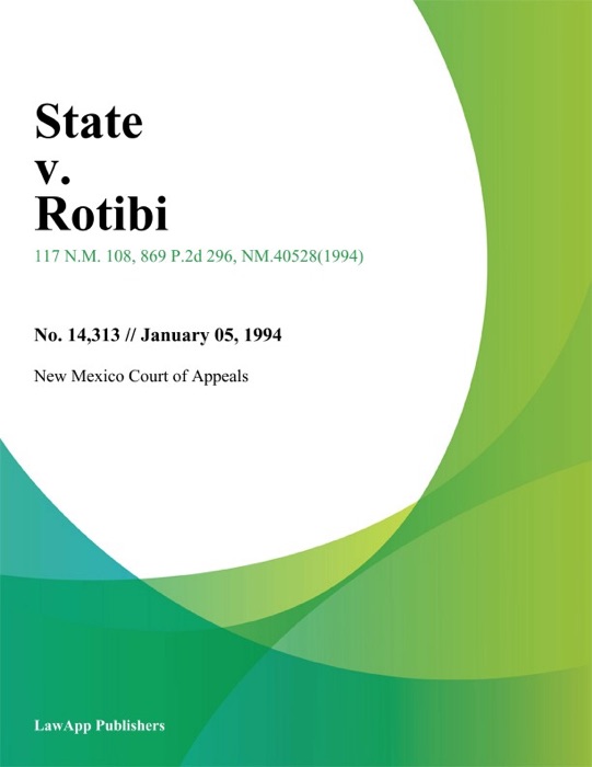 State V. Rotibi