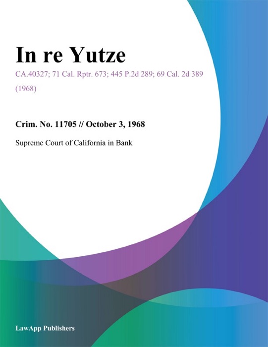 In Re Yutze