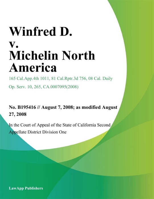Winfred D. v. Michelin North America