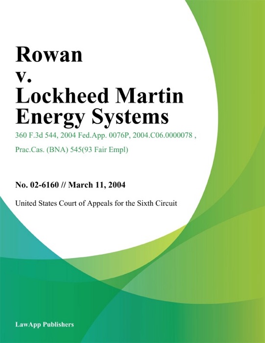 Rowan V. Lockheed Martin Energy Systems