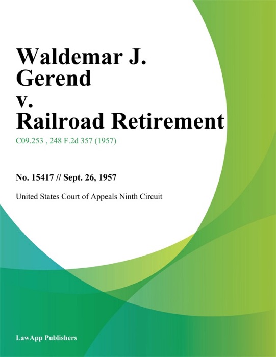 Waldemar J. Gerend v. Railroad Retirement