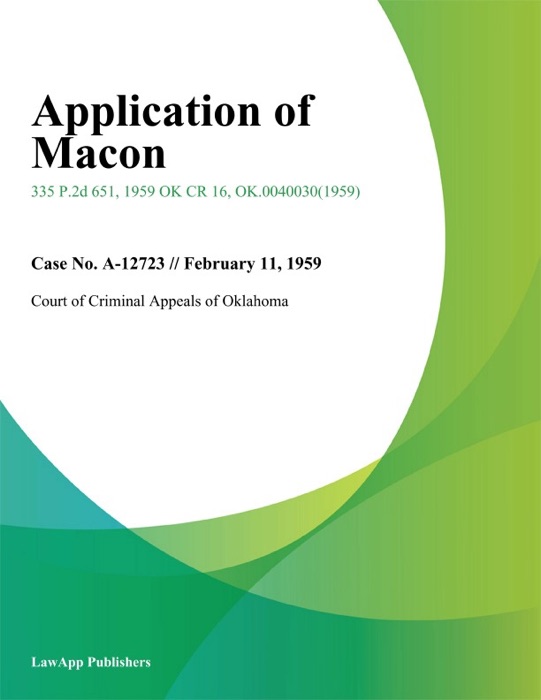 Application of Macon