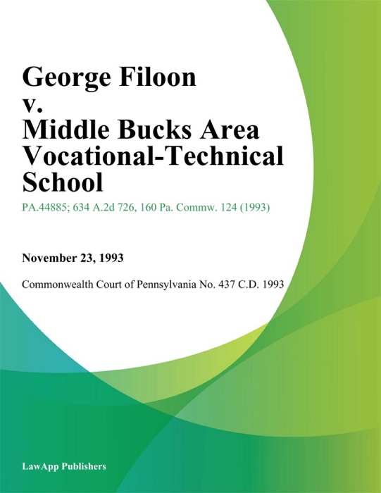 George Filoon v. Middle Bucks Area Vocational-Technical School