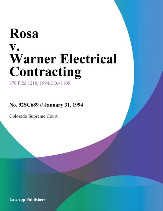 Rosa V. Warner Electrical Contracting