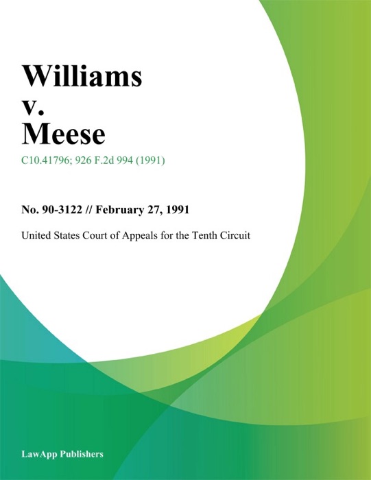 Williams V. Meese