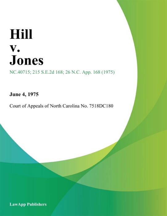 Hill v. Jones