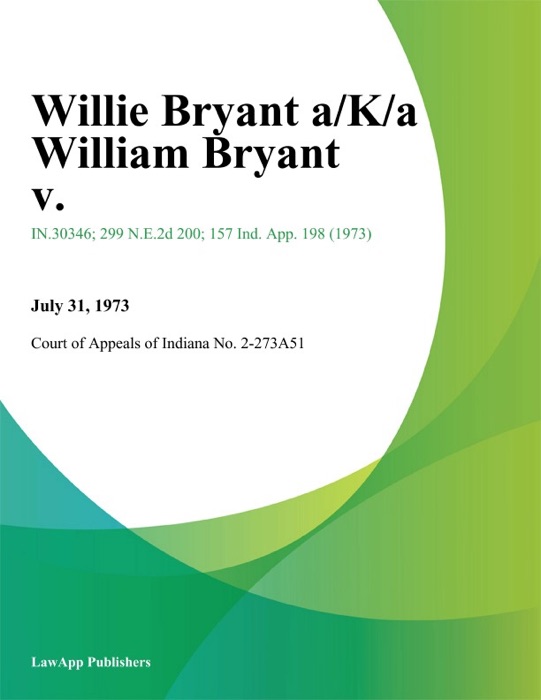 Willie Bryant A/K/A William Bryant V.